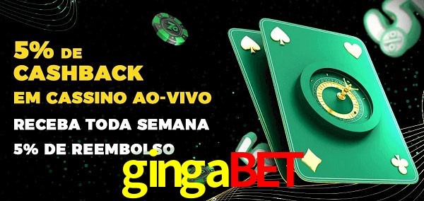 Promoções do cassino ao Vivo gingabet